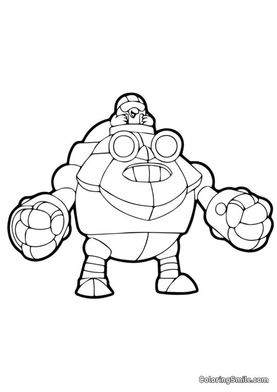 Dynamike Brawl Stars - Pagina da Colorare