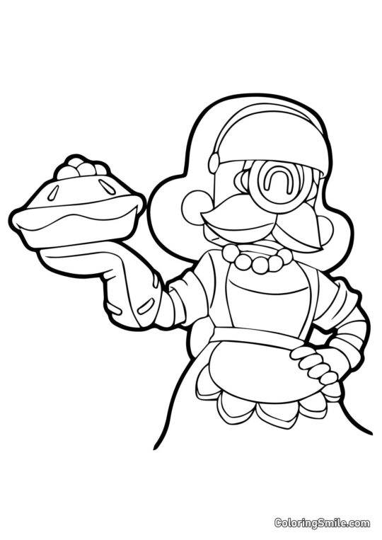 Barley Brawl Stars - Pagina da Colorare