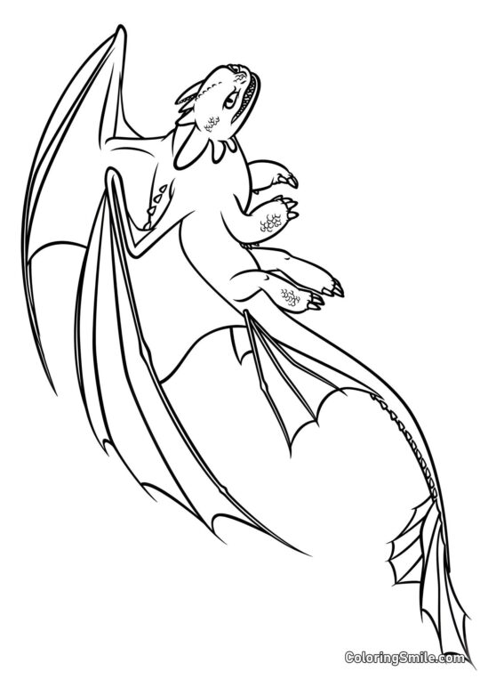 Drago Malvagio - Pagina da Colorare