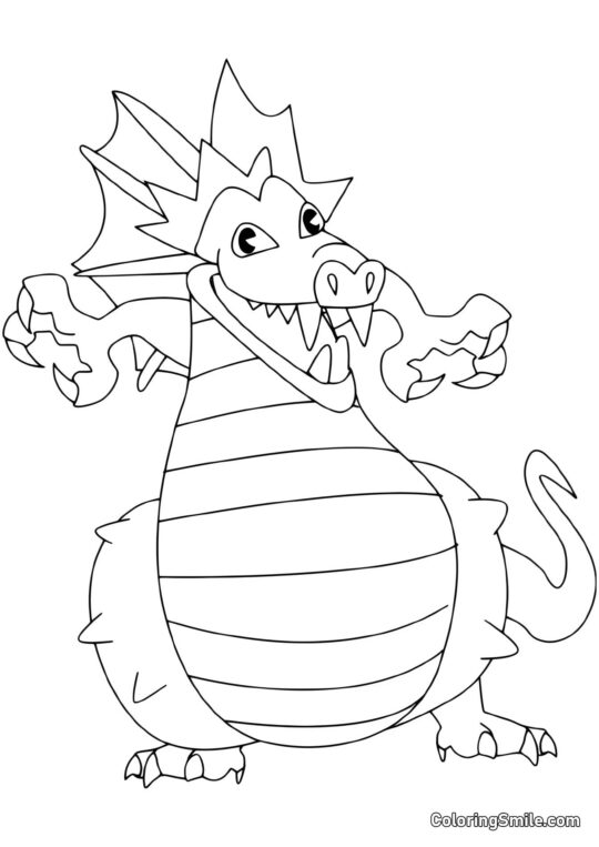 Drago in Attesa - Pagina da Colorare