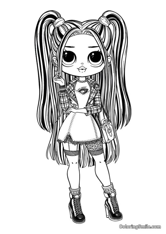 LOL OMG Alt-Girl LOL OMG Alt-Girl - Pagina da Colorare