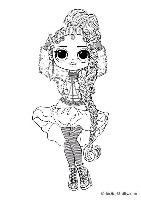 LOL OMG Dea del Podio LOL OMG Dea del Podio - Pagina da Colorare