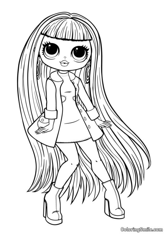 Groovy Babe LOL OMG Neon Groovy Babe LOL OMG Neon - Pagina da Colorare