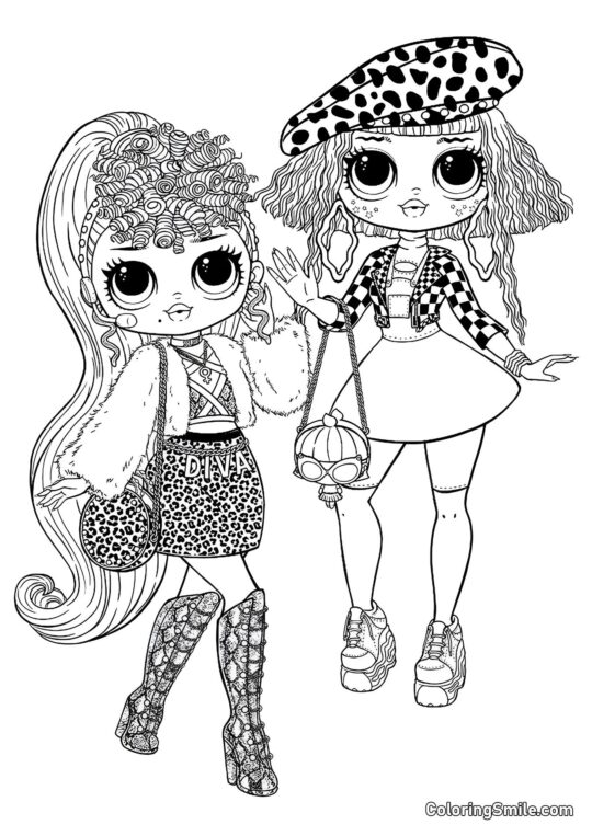 LOL OMG Leoni Sociali LOL OMG Leoni Sociali - Pagina da Colorare