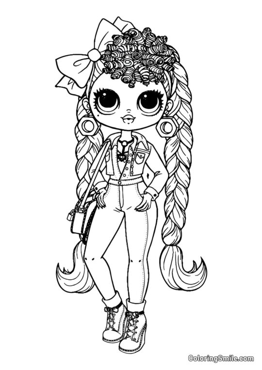 LOL OMG B.B. Inquieta LOL OMG B.B. Inquieta - Pagina da Colorare