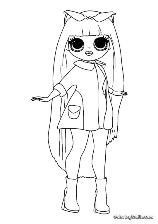 LOL OMG Bambola a Vento Groovy LOL OMG Bambola a Vento Groovy - Pagina da Colorare