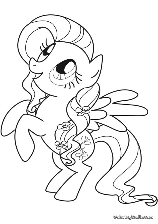 Pony Fluttershy Pony Fluttershy - Pagina da Colorare