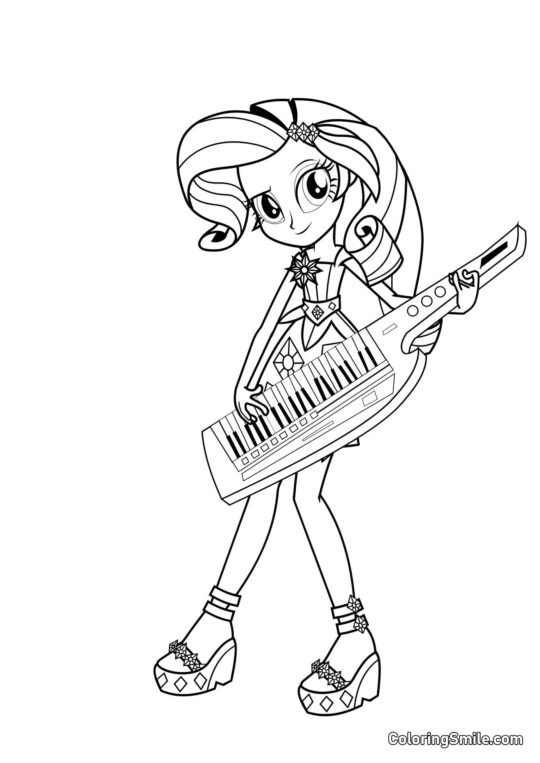 Rarity da Equestria Rarity da Equestria - Pagina da Colorare