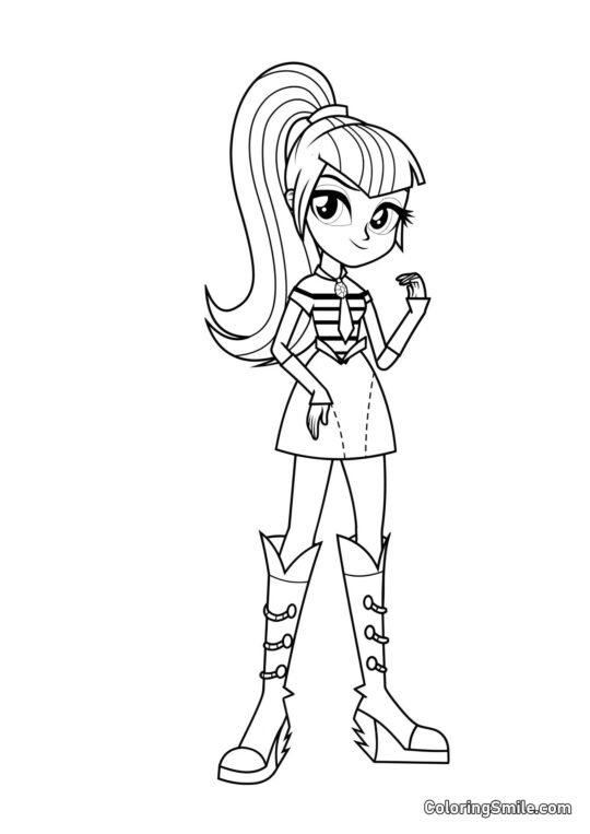 Sonata Dusk da Equestria Sonata Dusk da Equestria - Pagina da Colorare