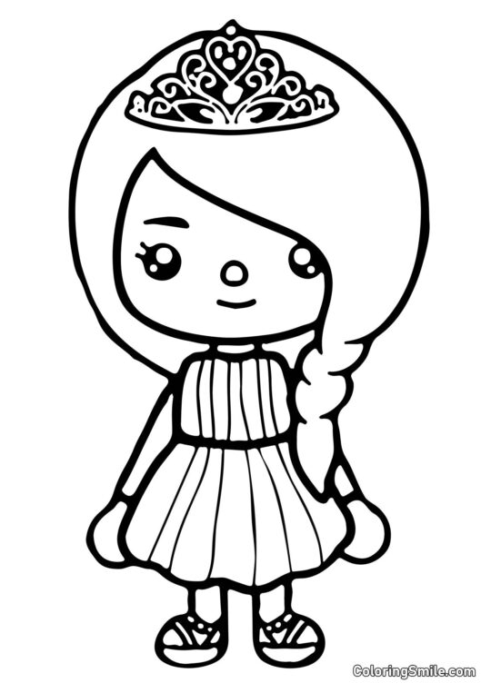 Toca Boca Elsa - Pagina da Colorare