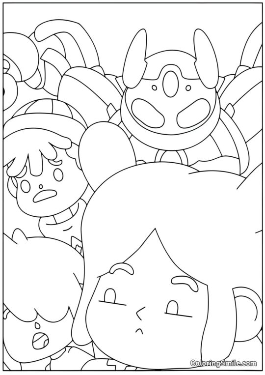 Toca Boca ragazzo, ragazza e robot - Pagina da Colorare