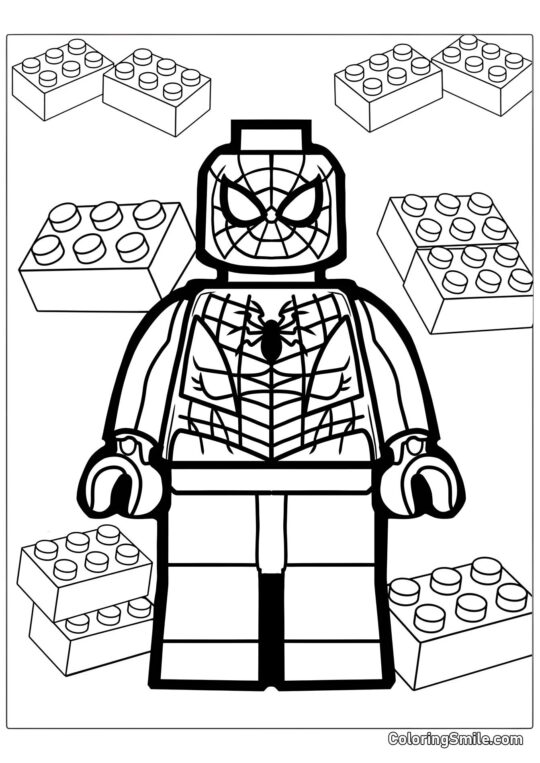 Lego Spider-Man Lego Spider-Man - Pagina da Colorare