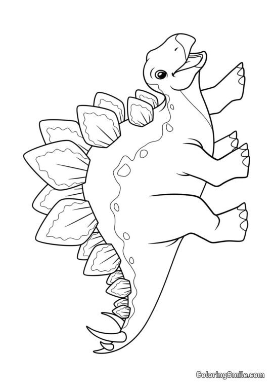 Styracosaurus per Bambini - Pagina da Colorare