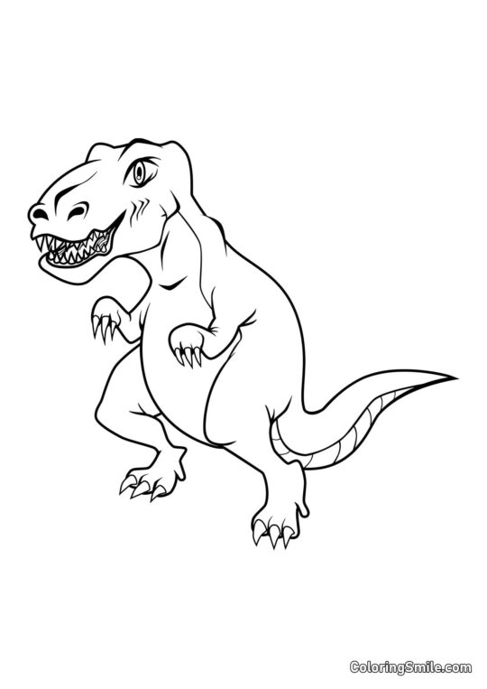 Tyrannosaurus T-Rex - Pagina da Colorare
