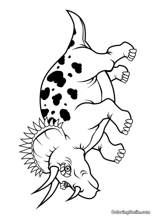Triceratops - Pagina da Colorare