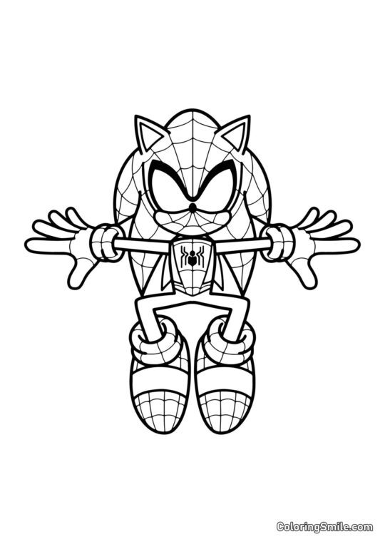 Spider-Man Sonic Spider-Man Sonic - Pagina da Colorare