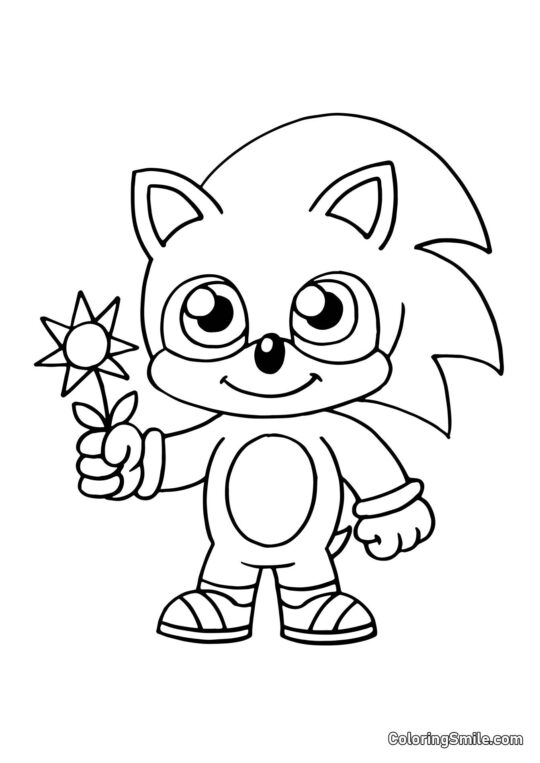 Baby Sonic Baby Sonic - Pagina da Colorare