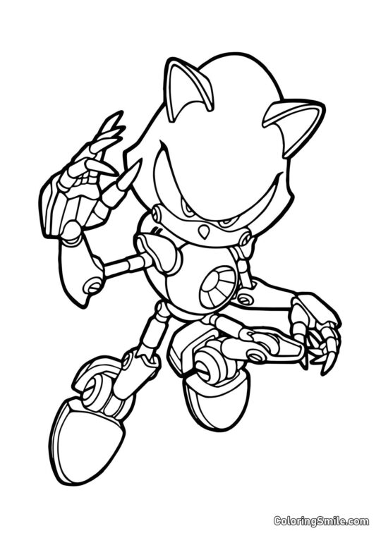 Metal Sonic Metal Sonic - Pagina da Colorare