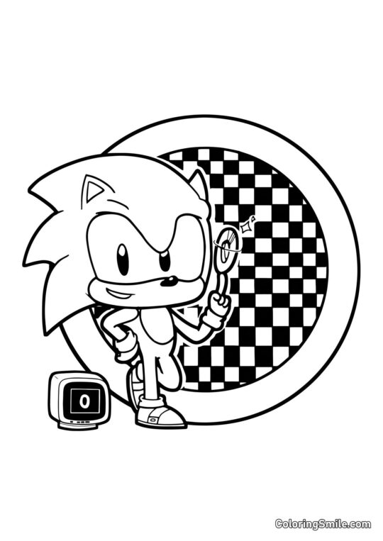 Sonic No.1 Sonic No.1 - Pagina da Colorare