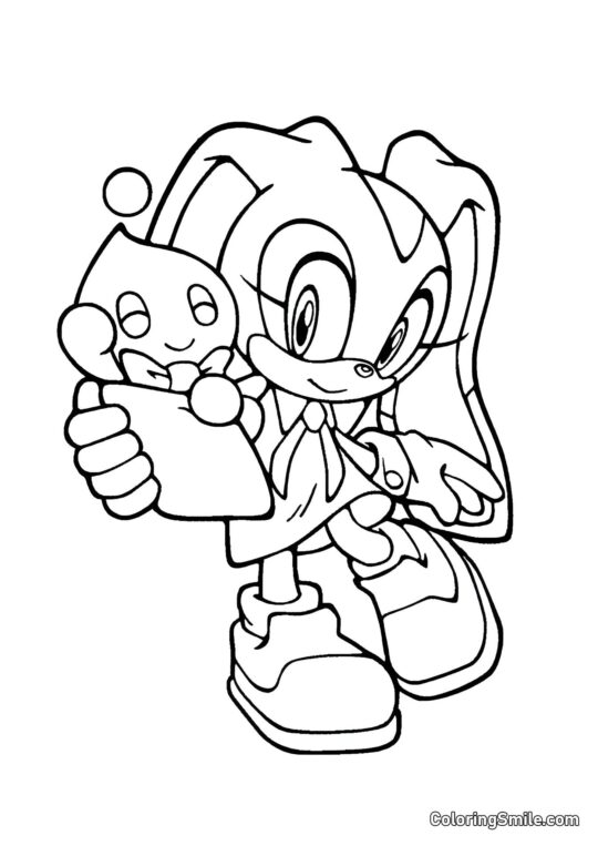 Cream il Coniglio Cream il Coniglio - Pagina da Colorare