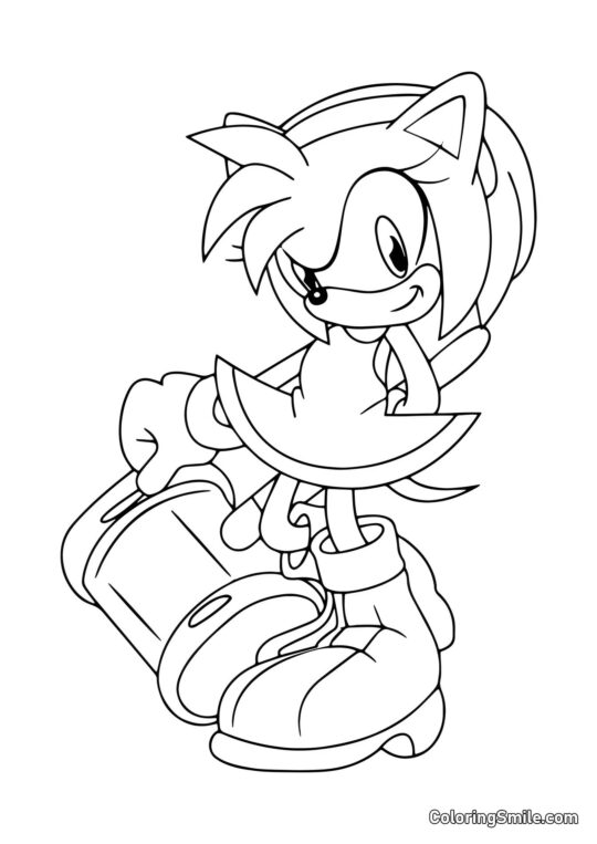 Rosa e Martello Rosa e Martello - Pagina da Colorare