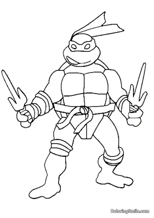 Raffaello in Posizione Raffaello in Posizione - Pagina da Colorare