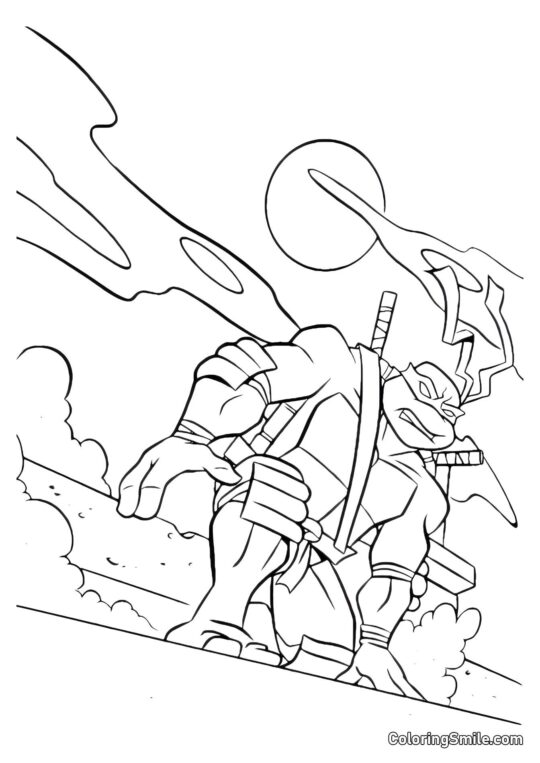 Leonardo alla Luce della Luna Leonardo alla Luce della Luna - Pagina da Colorare