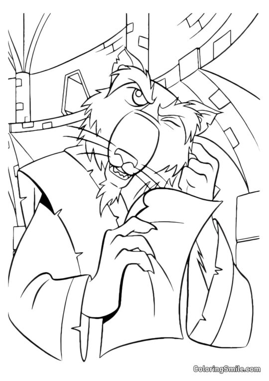 Splinter in Riflessone Splinter in Riflessone - Pagina da Colorare