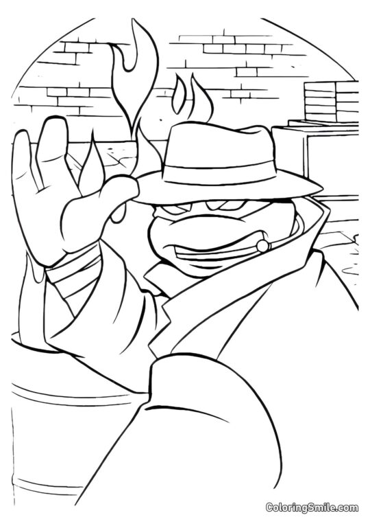 Tartaruga Ninja in Vico Buio Tartaruga Ninja in Vico Buio - Pagina da Colorare