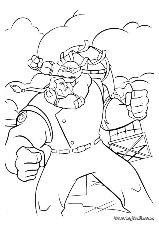 Tartaruga Ninja Attacca Tartaruga Ninja Attacca - Pagina da Colorare