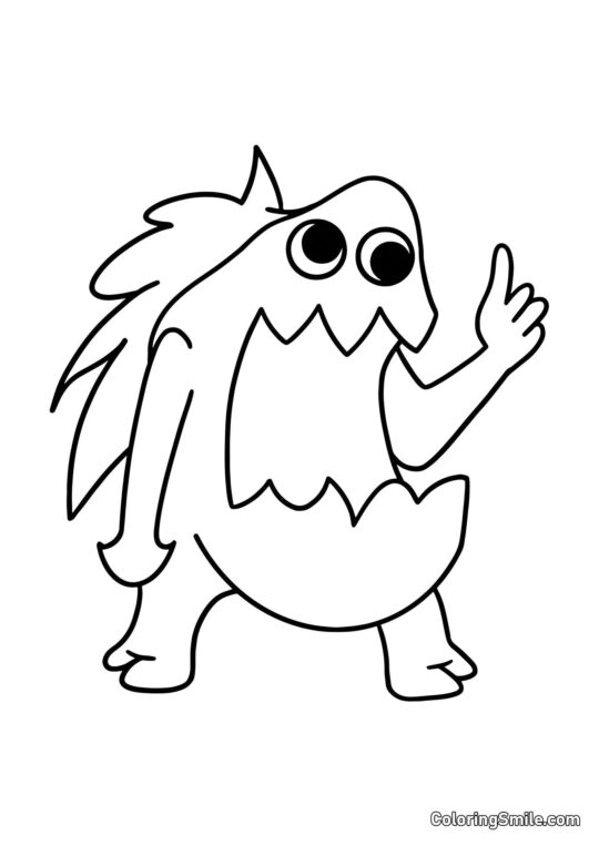 Joel puzzolente dalla scuola materna di Banban - Pagina da Colorare