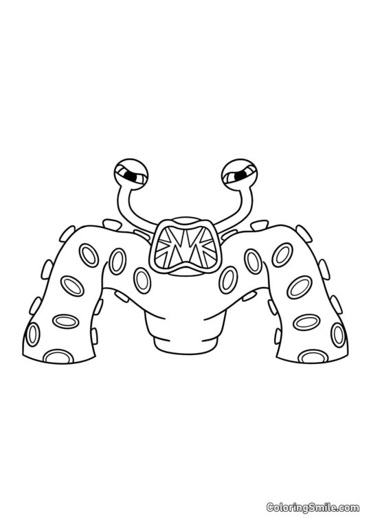 Nibbler dalla scuola materna di Banban - Pagina da Colorare