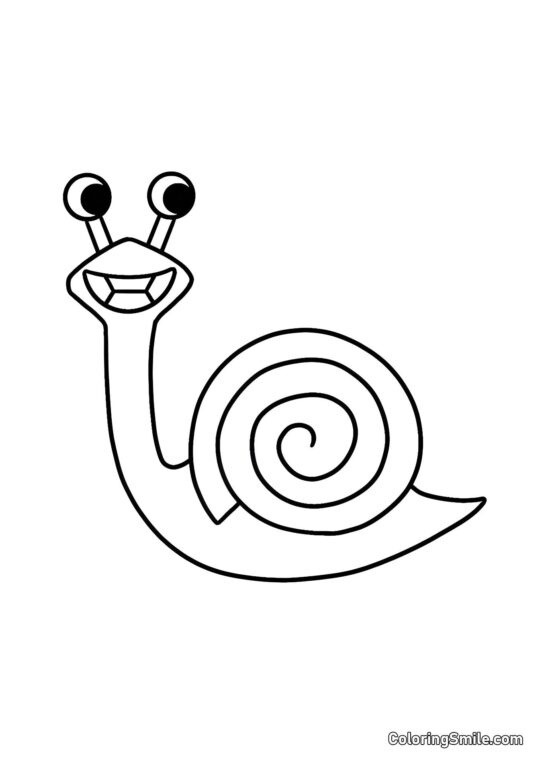 Lumaca Selene gialla - Pagina da Colorare