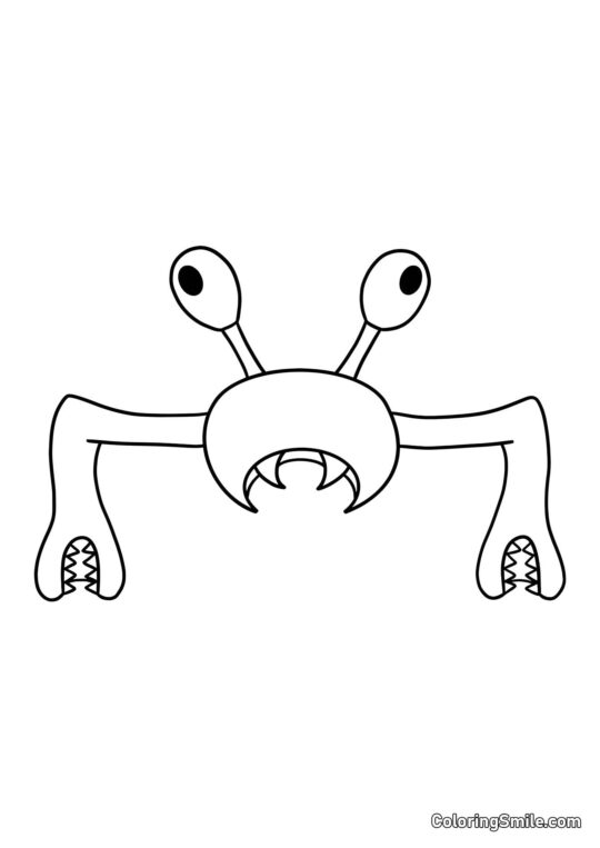 Crabzilla dalla scuola materna di Banban - Pagina da Colorare