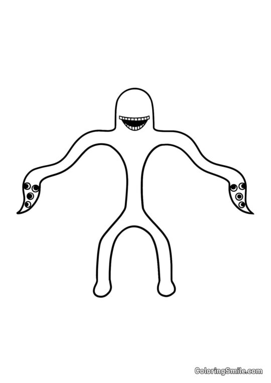 Long Joe dalla scuola materna di Banban - Pagina da Colorare