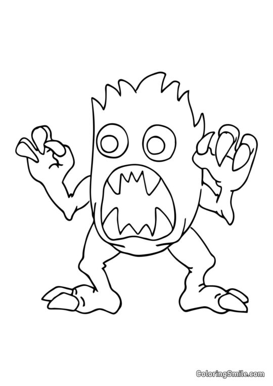 Cacciatore Tim dalla scuola materna di Banban - Pagina da Colorare