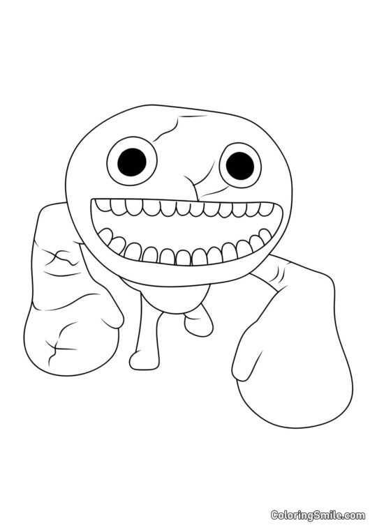 Mostro gigante Jumbo Josh - Pagina da Colorare