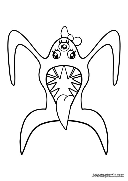 Bella Nabnalina della scuola materna di Banban - Pagina da Colorare