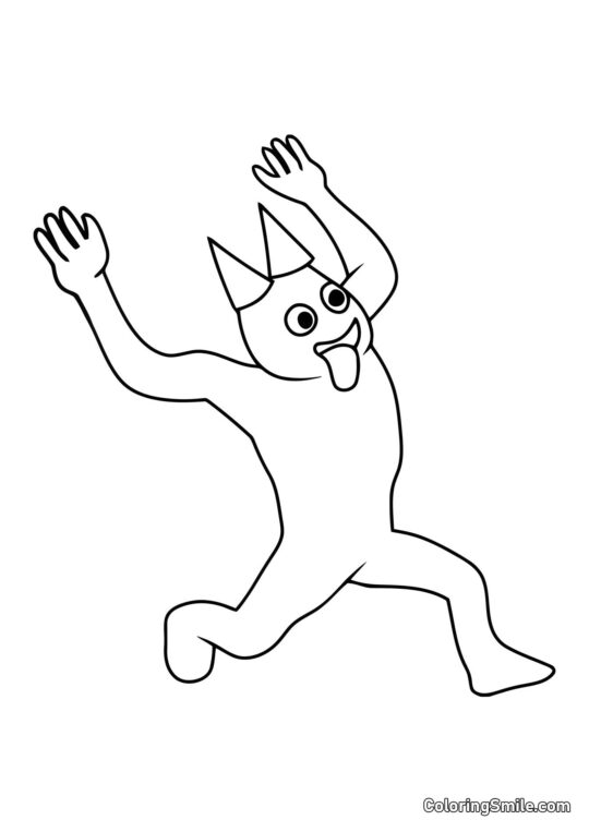 Banban che corre - Pagina da Colorare