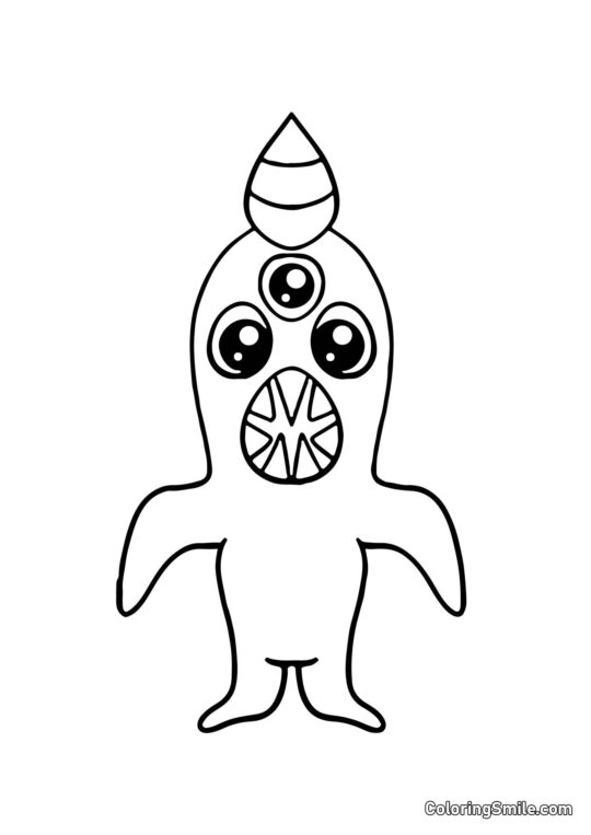 Kawaii Nabnab dalla scuola materna di Banban - Pagina da Colorare