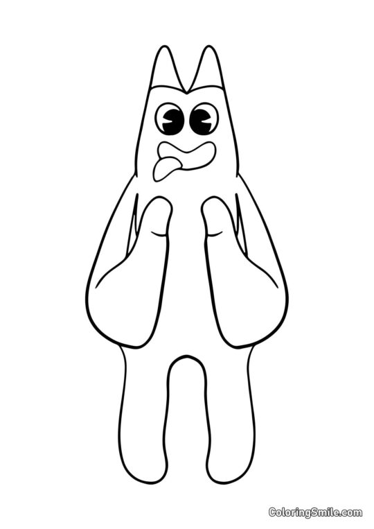 Mostro rosso Banban - Pagina da Colorare