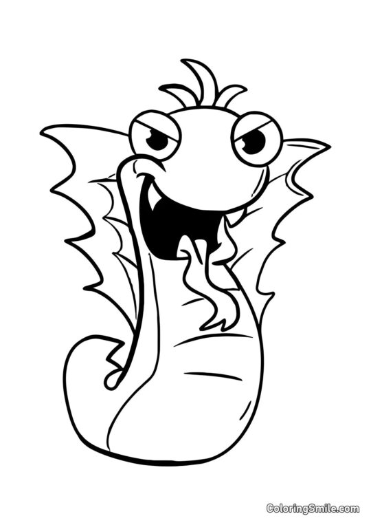 Steve silenzioso dalla scuola materna di Banban - Pagina da Colorare