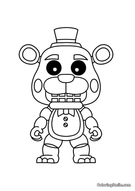 Freddy Bear da FNAF Freddy Bear da FNAF - Pagina da Colorare