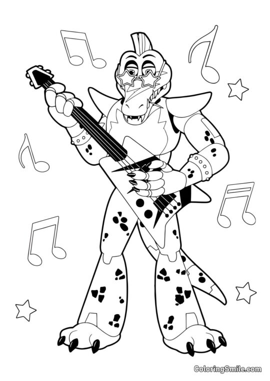 Animatronico Monty Animatronico Monty - Pagina da Colorare