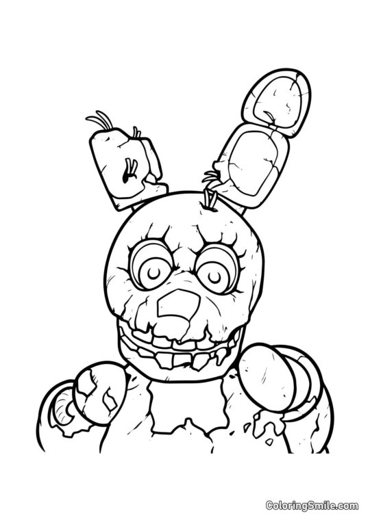 Springtrap da FNAF Springtrap da FNAF - Pagina da Colorare