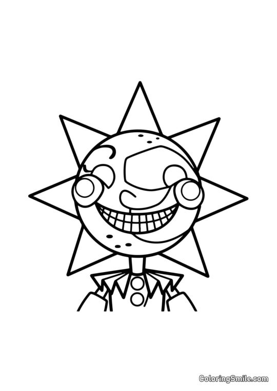 Sundrop da FNAF Sundrop da FNAF - Pagina da Colorare