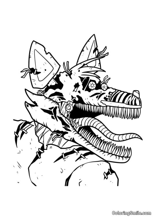 Nightmare Foxy Nightmare Foxy - Pagina da Colorare