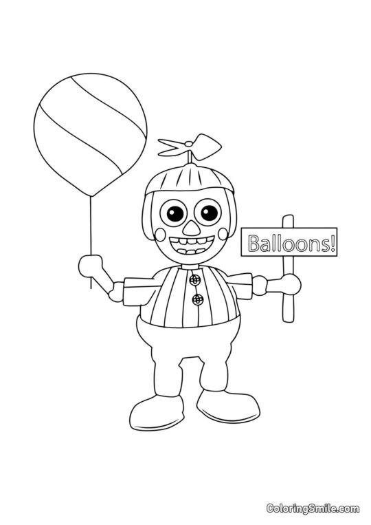 Balloon Boy da FNAF Balloon Boy da FNAF - Pagina da Colorare