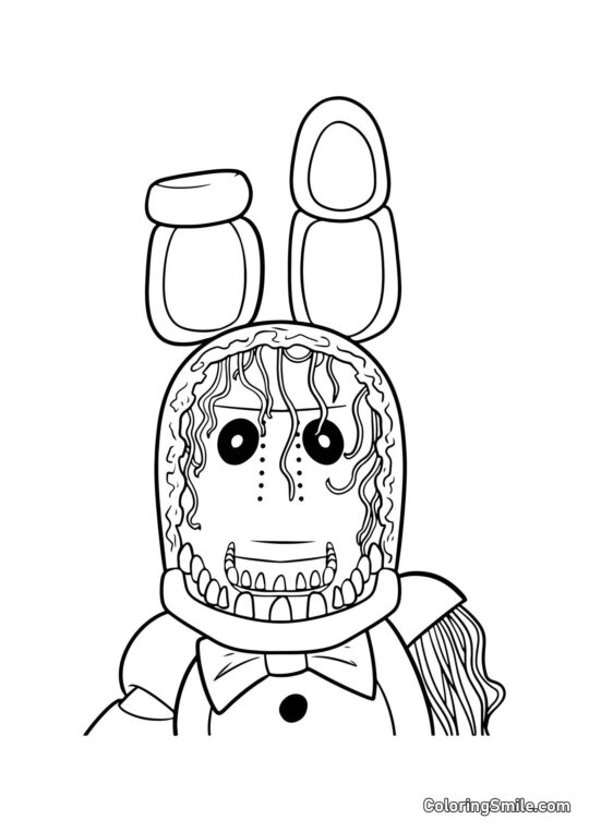 Bonnie Usurato da FNAF Bonnie Usurato da FNAF - Pagina da Colorare