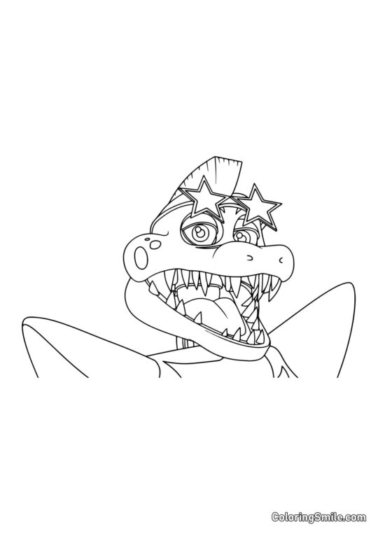 Alligatore Montgomery Gator Alligatore Montgomery Gator - Pagina da Colorare